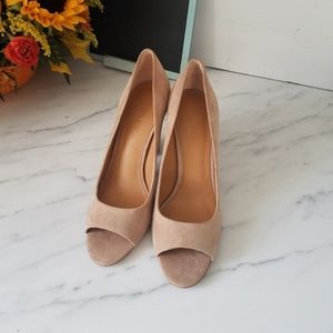 Jcrew open toe pumps